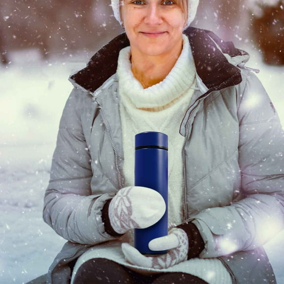 Airpow Coffee Thermos,Coffee Bottle,Tea Infuser Bottle,Smart Sports Water Bottle With LED Temperature Display,Double Wall Vacuum Insulated Water Bottle, Stay Hot For 3 Cups