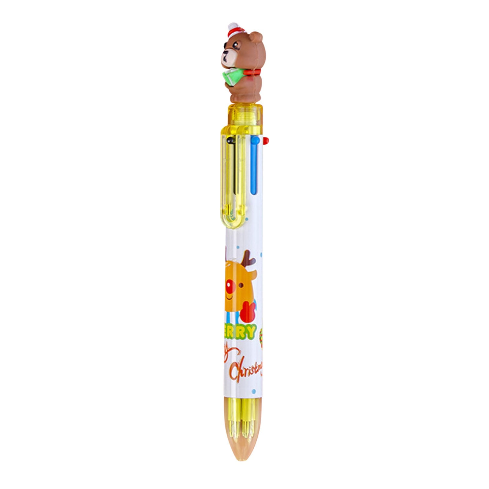 UFHTech 4Pcs Multi-color ballpoint pen Multi-function press 6