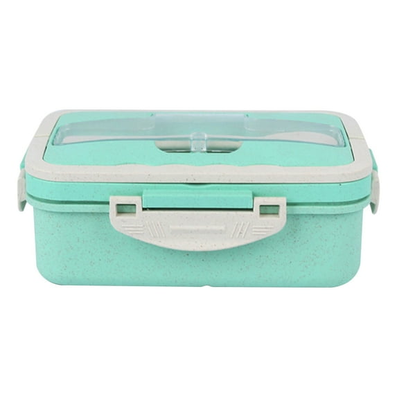 Airpow Double-layer Bento Box Japanese-style Microwave Lunch Box Office Worker Reducing Meal Divided Lunch Box Clearance Items