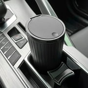 Airpow One Click Open Lid Easy To Clean 550ml Small Car Trash Can Mini Storage Box For Car Cup Holder Clearance Items