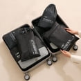 thumbnail image 1 of Airpow Packing Cubes For Travel, 6 Set Luggage Organizers With Shoe Bag, Electronics Bag, Cosmetics Bag, Compression Cells, Accessories Bags With Lightweight Fabric Clearance Items, 1 of 6
