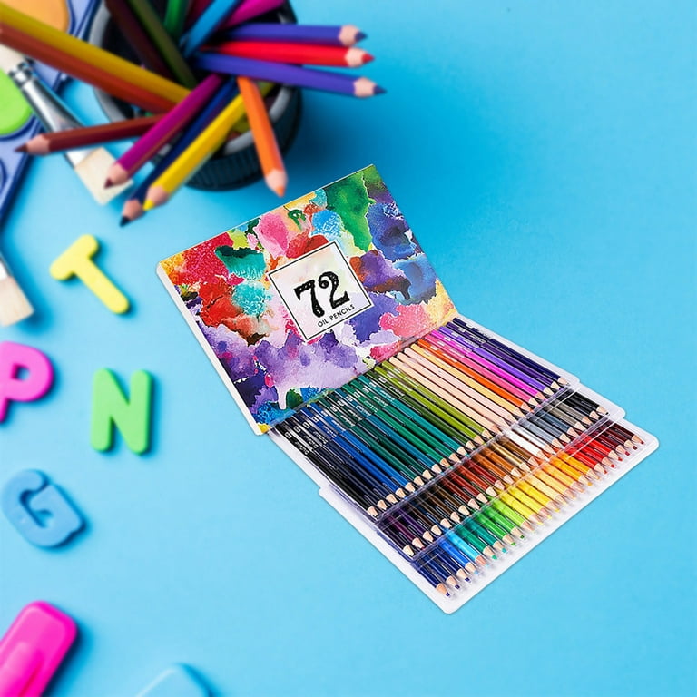 Airpow Personalized Pens 72 Color Colored Pencils Set Brush Art