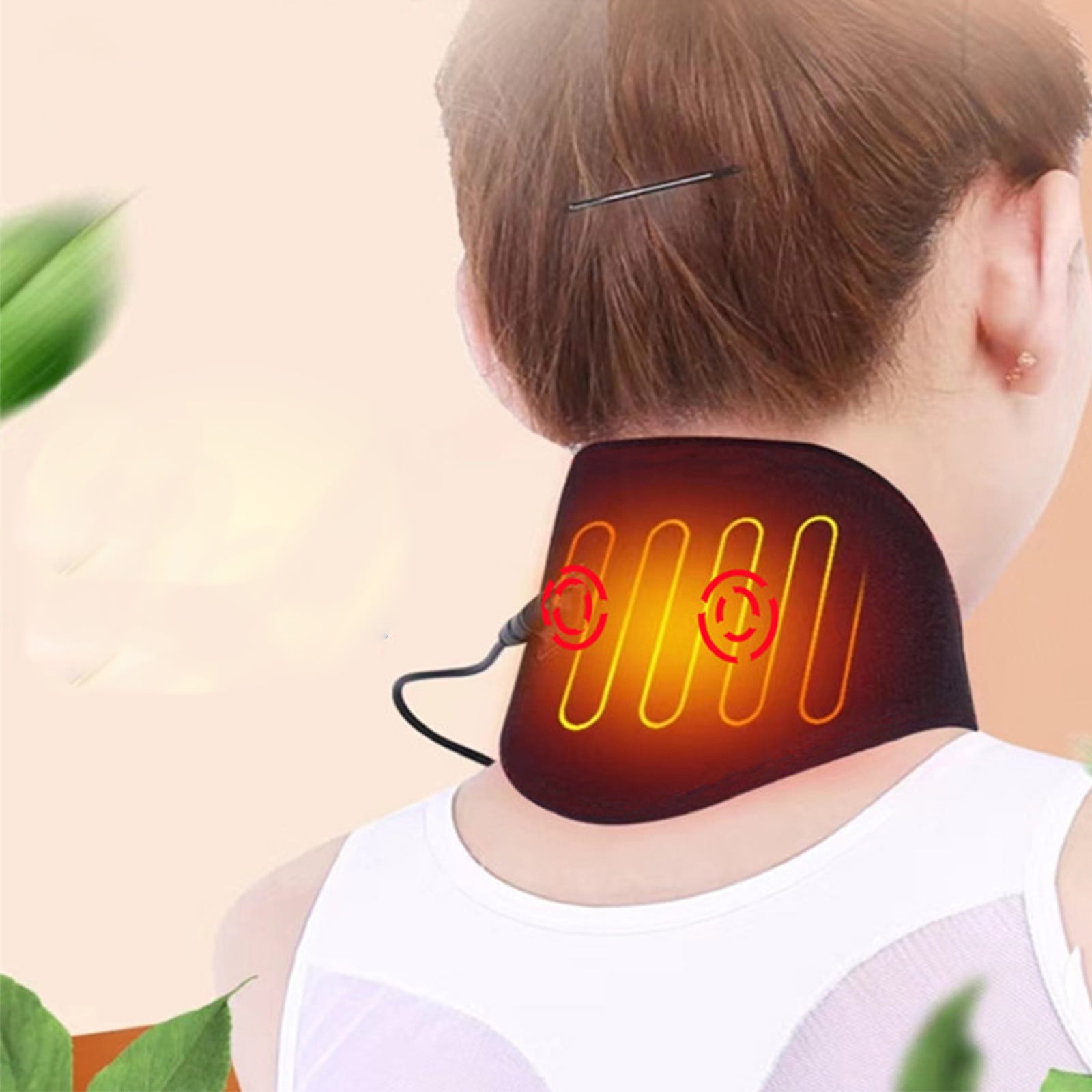 Airpow USB Neck Heating Pad With Vibration Heated Neck Wrap, Neck