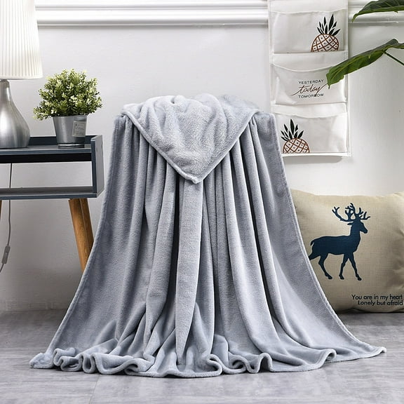 Airpow Warm Quilt Super Soft Warm Solid Warm Micro Plush Fleece Blanket Throw Rug Sofa Bedding for All Seasons,Ultra Soft Warm.for Bed,Sofa,Couch, Camping,and Travel