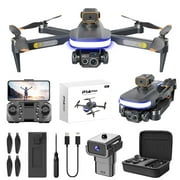 Airpow WiFi FPV Drone With 4K HD Dual Camera Altitude Hold Mode Foldable RC Drone Quadcopter Circle Fly, Route Fly, Altitude Hold, Headless Mode Clearance Items