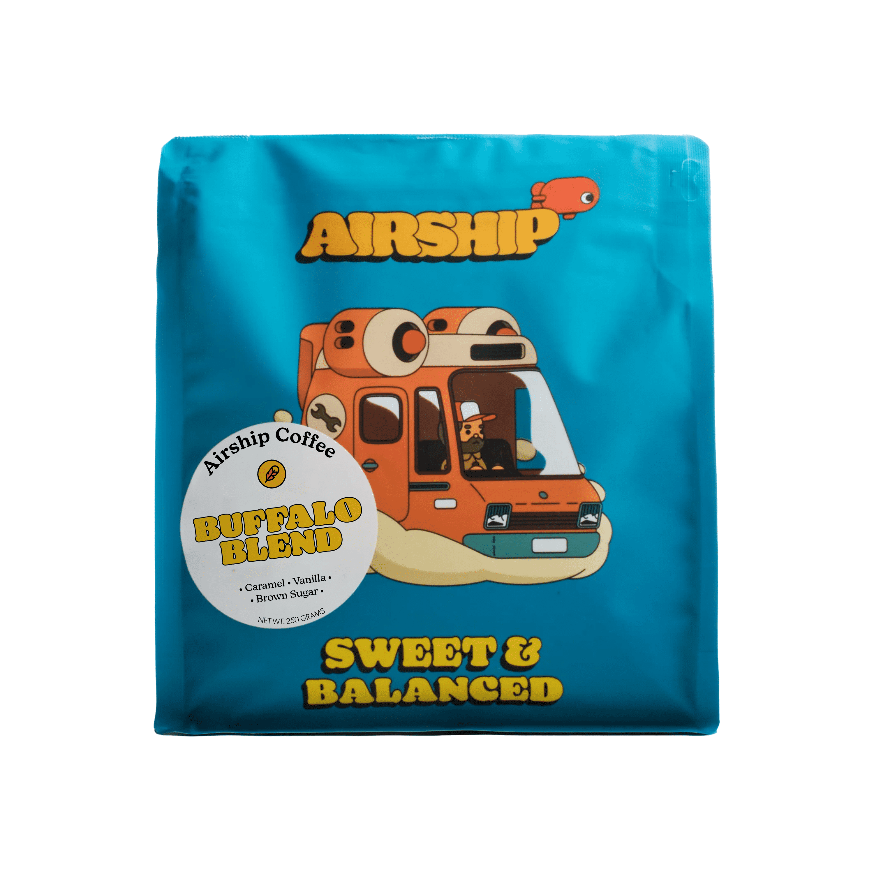 Airship Coffee, Buffalo Blend, Specialty Coffee, Medium Roast Airship Coffee, Buffalo Blend, Specialty Coffee, Medium Roast