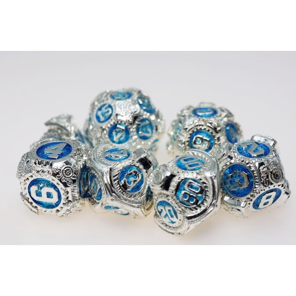 Airship Gears: Antarctic Expedition - Metal RPG Dice Set