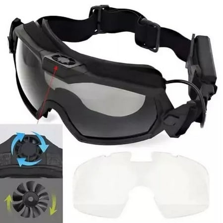 Airsoft Anti Fog Glasses Goggles with Fan Safety Military Eyewear Hunting Cycling Waterproof Anti UV