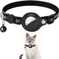 thumbnail image 1 of Airtag Cat Collar Breakaway, Reflective Kitten Collar with Apple Air Tag Holder and Bell for Girl Boy Cats, 0.4 Inches in Width and Lightweight, 1 of 7