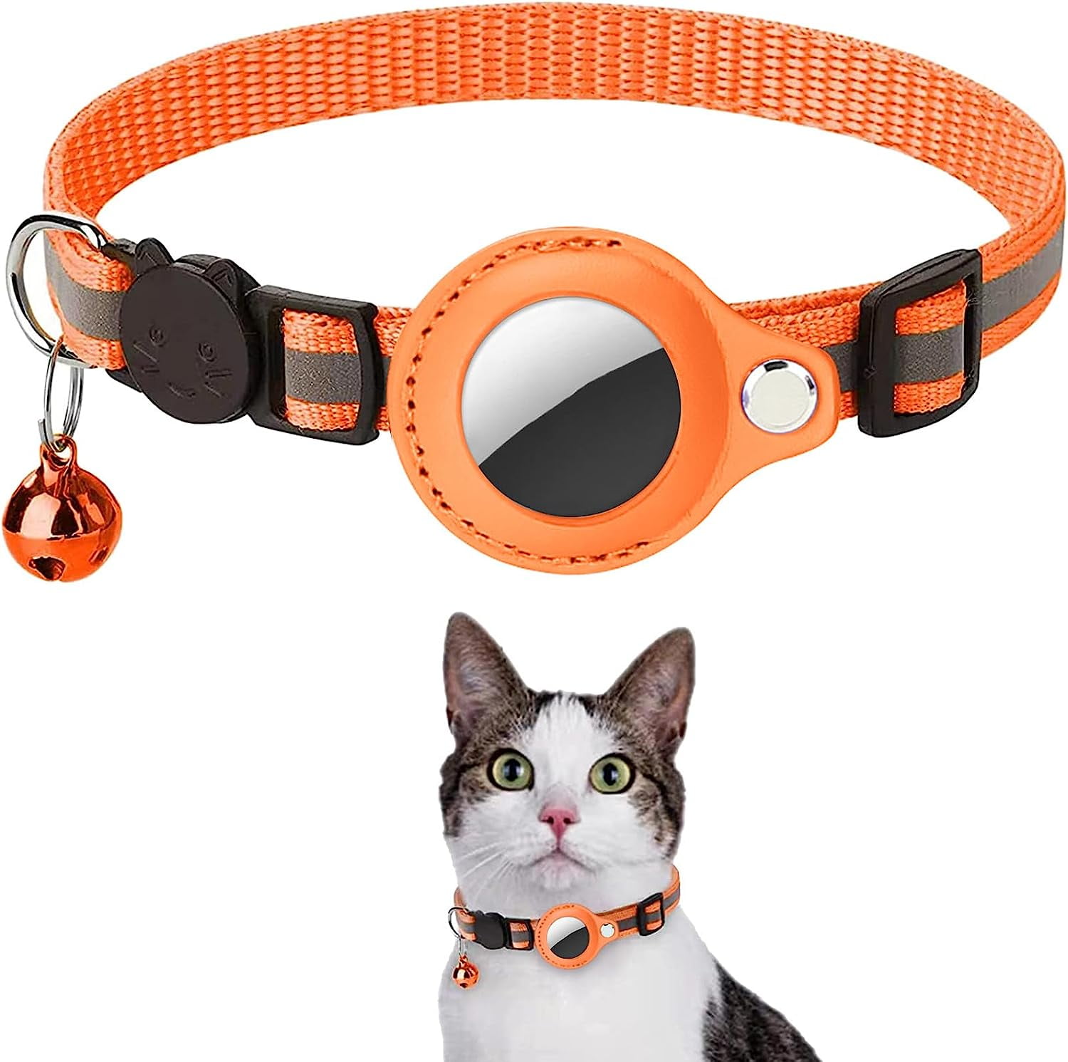 Fashion orange cat collar breakaway