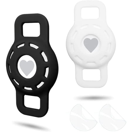 Airtag Cat Collar Holder, Small Air Tag Dog Collar Holder Compatible with Apple Tag, Anti-Lost Pet Tracker Case for Puppy Collars 3/8'' 5/8''
