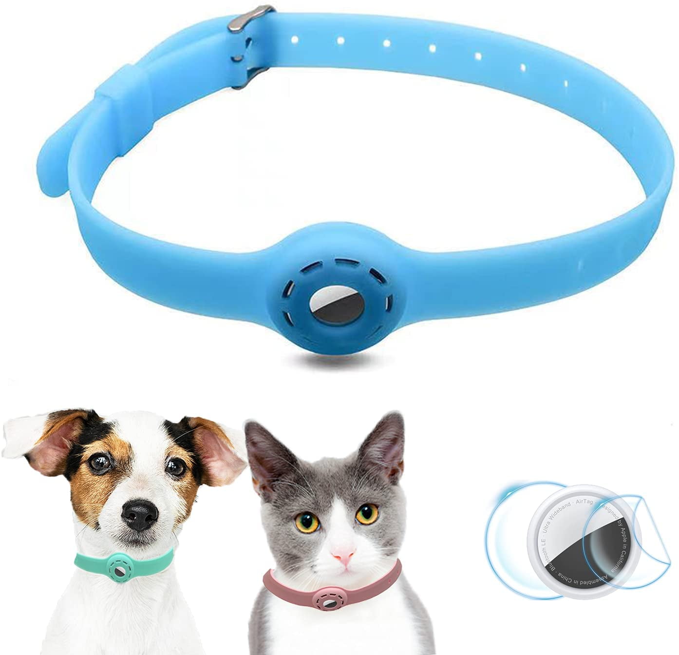 AirTag Collar Mini para perros y gatos extra pequeños, cuero genuino, Apple  Air Tag Collar, para cachorros XS -  México