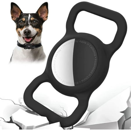 Airtag Dog Collar Holder,airtag Dog Collar,Apple airtag Dog Collar Holder,airtag cat Collar,airtag Dog Collar.airtag Holder,airtag case,airtag Accessories. (Black)