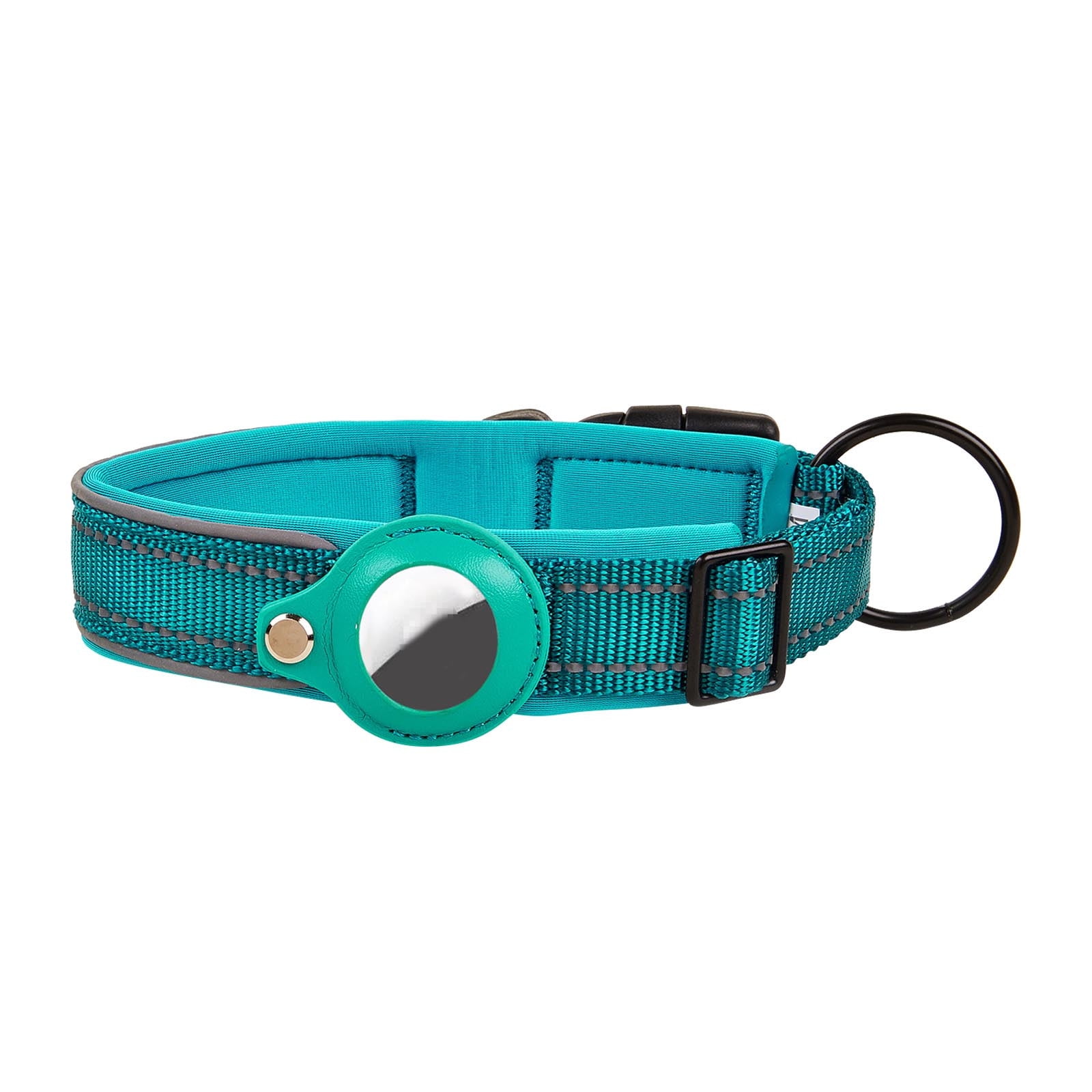 Airtag Dog Collar Reflective Nylon, Locator Tracking Device Holder ...