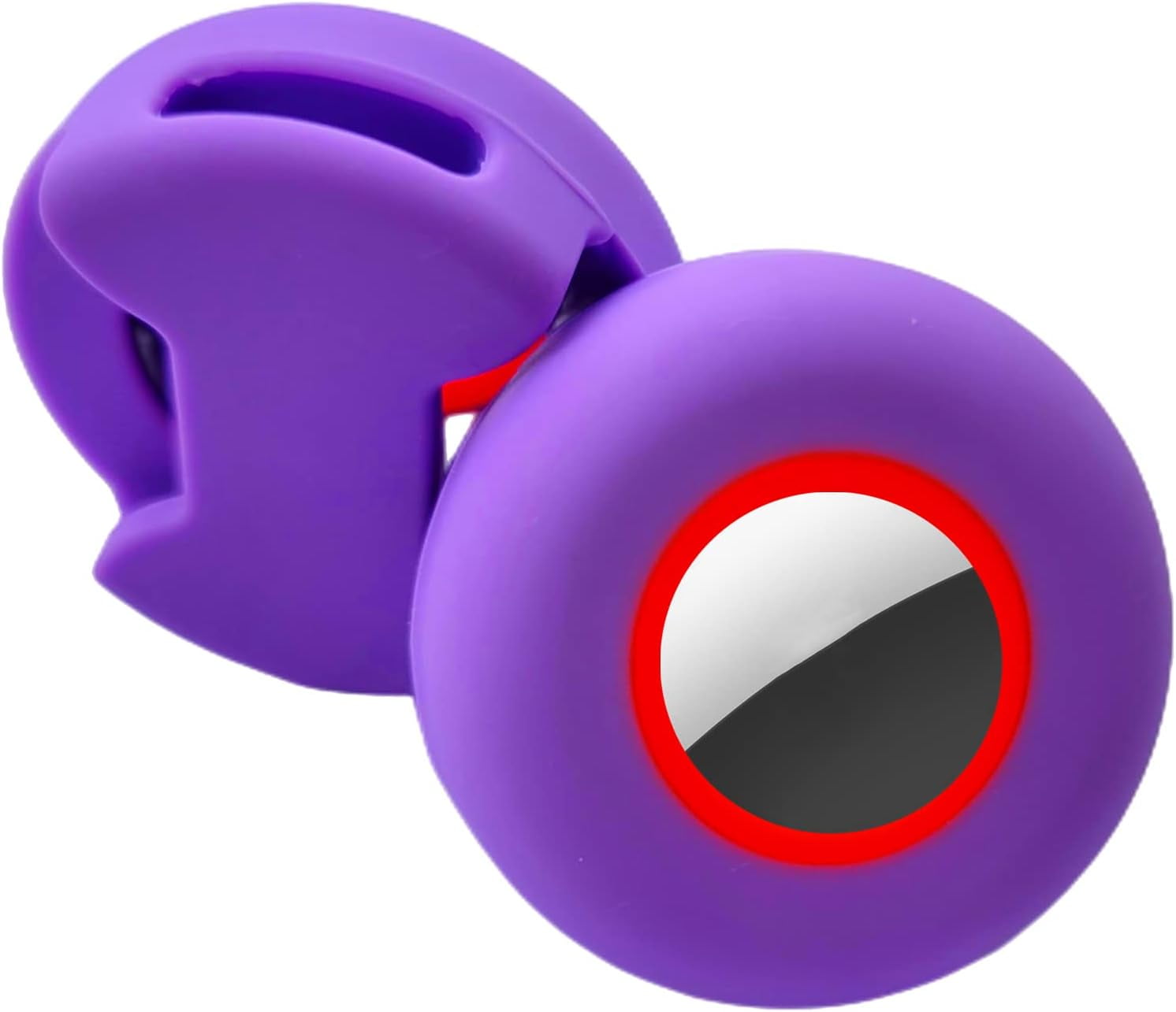 Airtag Holder for Dog Collar 2 Pack, Size Design 2 in 1 Silicone Dog