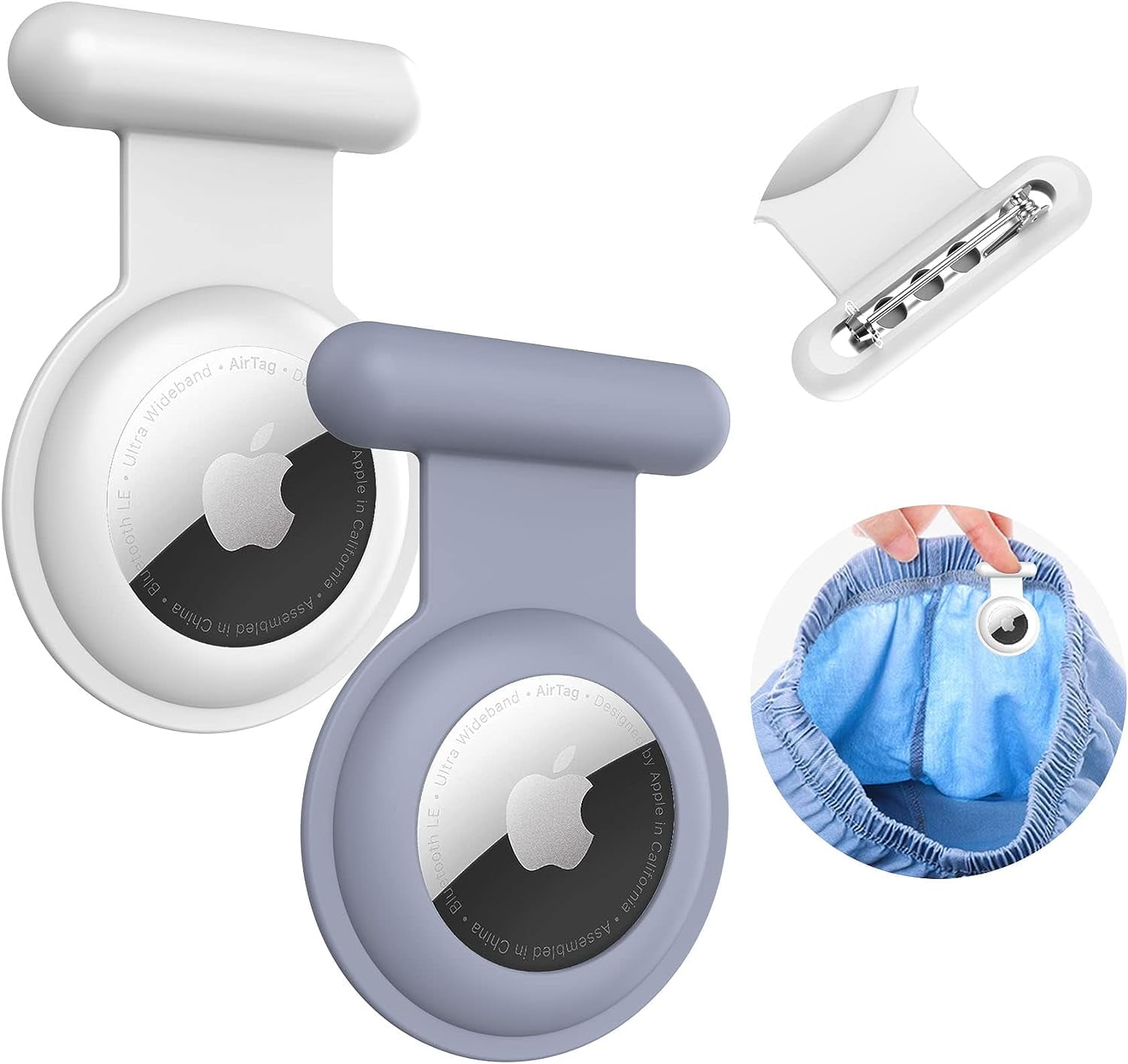 Airtag Holder for Kids Hidden-2 Pack Apple Air tag Holder