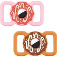 thumbnail image 1 of Airtag Pet Collar Holder for Cats Dogs, 2 Pack GPS Tracker Cat Collar Holder, Doughnuts Shape Air Tag Holder Accessories for Dog Collar, Compatible with 0.8-1IN Pet Cat Dog Collars, 1 of 5