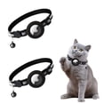 thumbnail image 1 of Airtag Pet Collar with Bell and Safety Buckle, Apple Airtag Collar with Silicone AirTag Holder Reflex Streak for Small Cats Dogs(2 PCS), 1 of 7