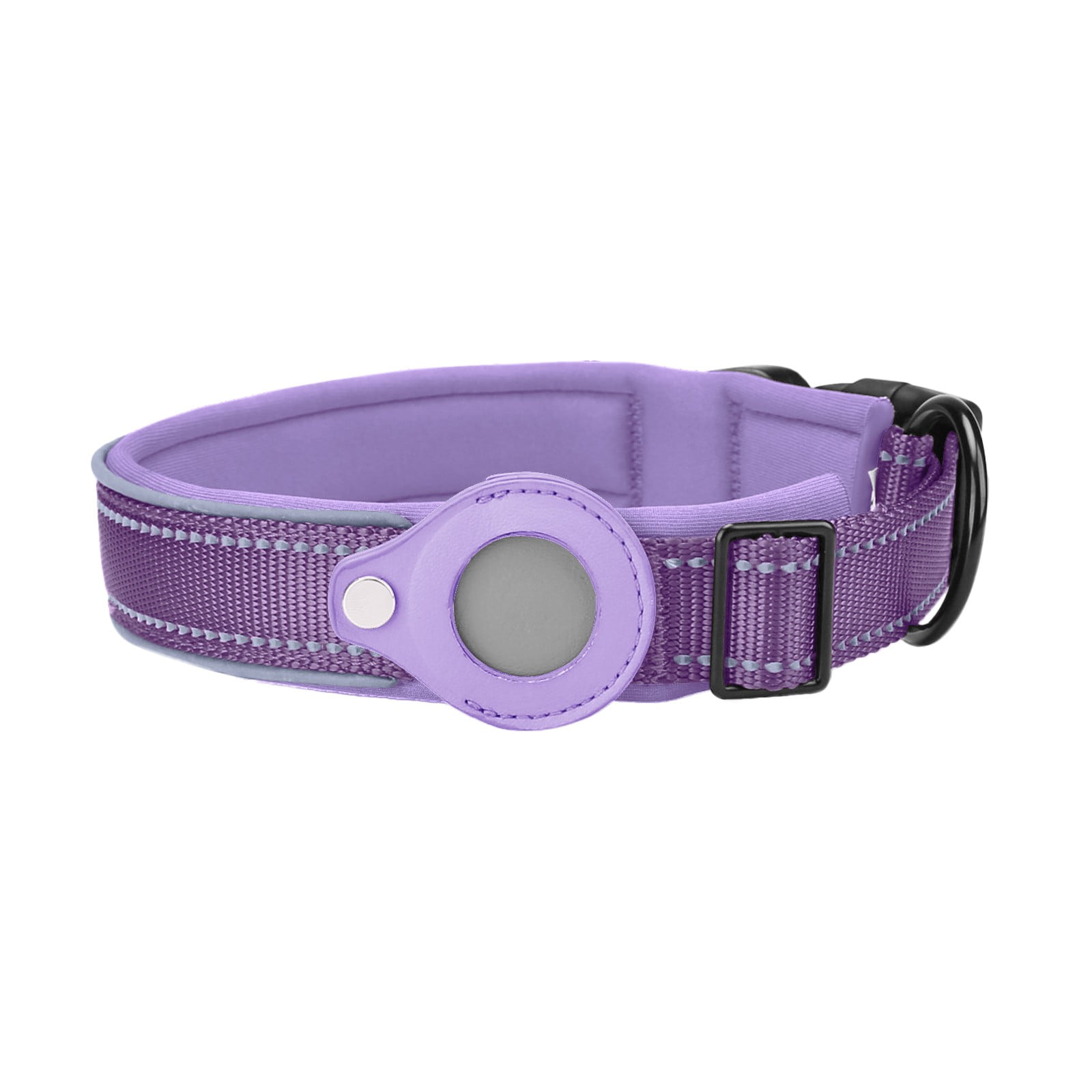 Airtag Tracking Cover For Dog Positioning Training Collar Nylon Leather