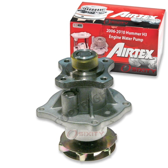 Airtex Engine Water Pump compatible with Hummer H3 3.5L 3.7L L5 2006-2010