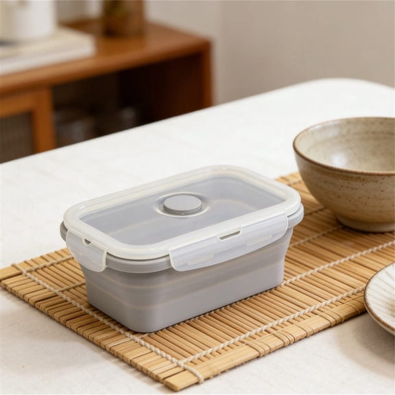 Airtight Adult Bento Box, Portable Rectangle Lunch Prep Container, Multi-size Stackable Plastic Food Storage Case, Leakproof Food Carrier for Picnic, Camping & Daily Travel Use
