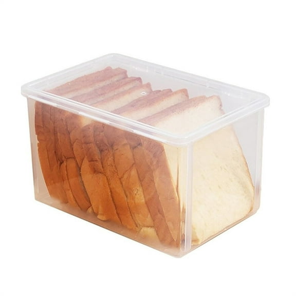 Airtight Bread Box Loaf Keeper,1 Pack Bread Keeper with Lid,Toast Bread Storage Box,Cookie Packaging Bread Box,Durable Box for Homemade Bread