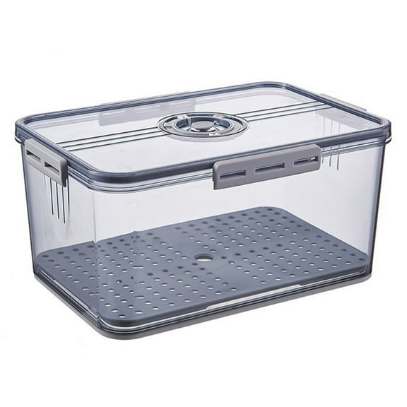 Airtight Bread Box for Kitchen Counter, Storage Container with Time Dial and Lid, BPA-Free Loaf Keeper