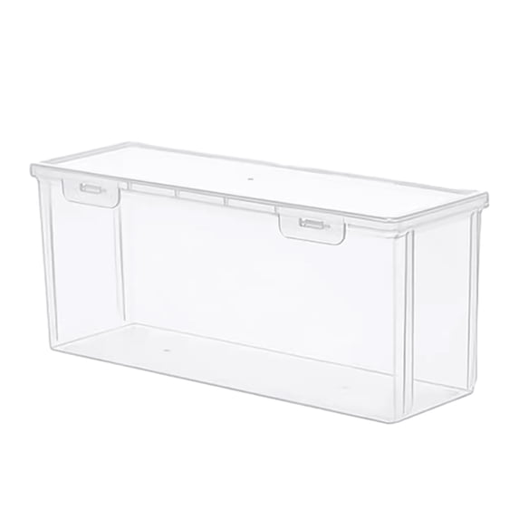 Airtight Bread Storage Container, Large Clear Plastic Bread Box with Lid, Kitchen Organizer for Loaf, Cake, and Pastry ( Medium Long )