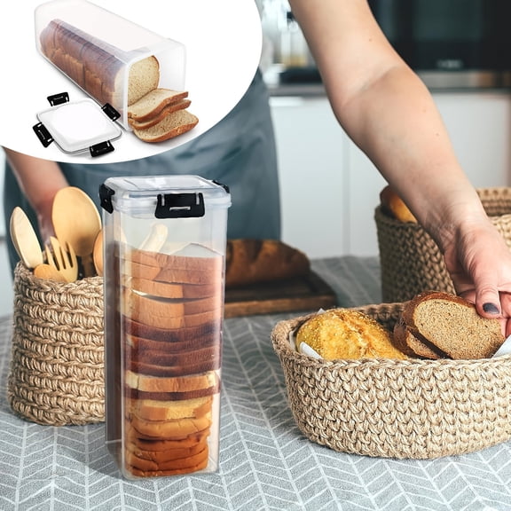 Airtight Bread Storage Container with Convenient Drawer for Kitchen Pantry Organization and Optimal Freshness Preservation
