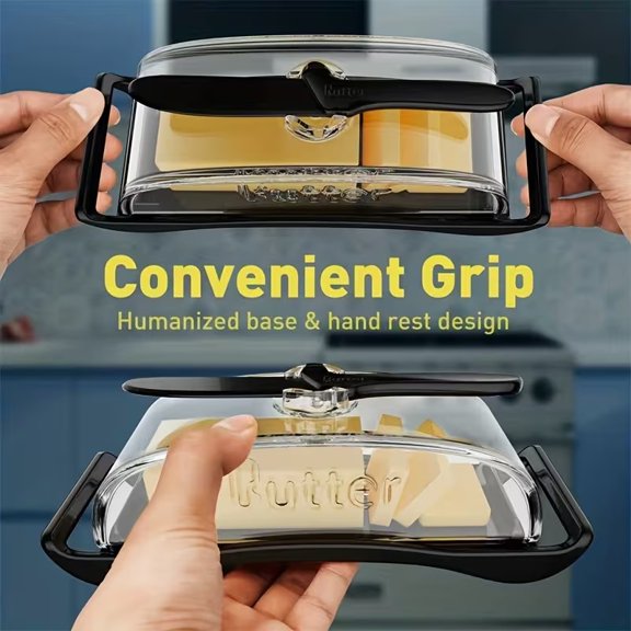 Airtight Butter Storage Box with Lid Multi-Purpose Refrigerator Container for Butter, Chocolate, Cheese Space-Saving Food Storage for Home Kitchen and Professional Use