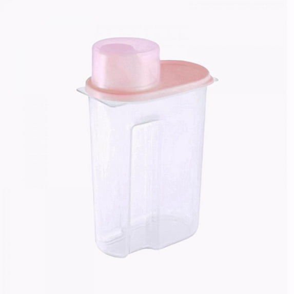 Airtight Cereal Container with Spout, Food Storage Container for Rice, Corn, Cereal, Airtight Design + Measuring Cup + Pour Spout