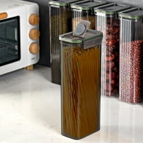 Airtight Cereal Storage Container, Clear Kitchen Food Organizer, With Lid, Leak Proof, Spill Proof, Stackable, For Grain/Flour/Rice/Nut/Snacks, Pantry Organization, Microwave/Refrigerator Safe