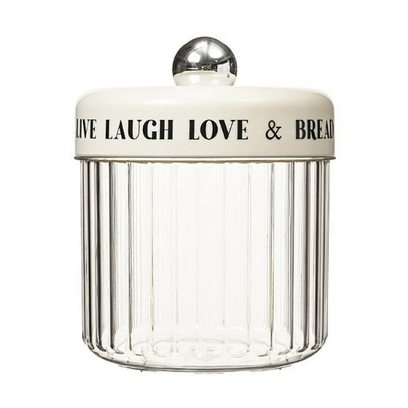 Airtight Clear Kitchen Storage Jars 32oz Set of 6 with Lids for Dry Food Grains Tea Coffee Flour Sugar Pantry Organization and Bulk Food Containers, UKHBMC | B