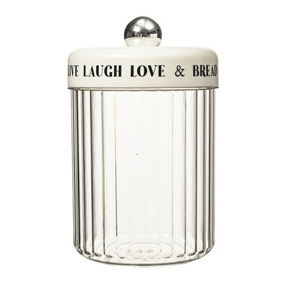 Airtight Clear Kitchen Storage Jars 32oz Set of 6 with Lids for Dry Food Grains Tea Coffee Flour Sugar Pantry Organization and Bulk Food Containers, UKHBMC | C