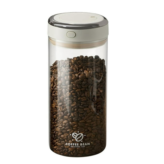 Airtight Coffee Canister Large Capacity Storage Container with Freshness Indicator and One Way Seal