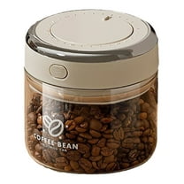 Airtight Coffee Canister With One Way V Alve Freshness Tr Acker And Large Capacity Glass Coffee Storage Jar For Be Ans And Grounds