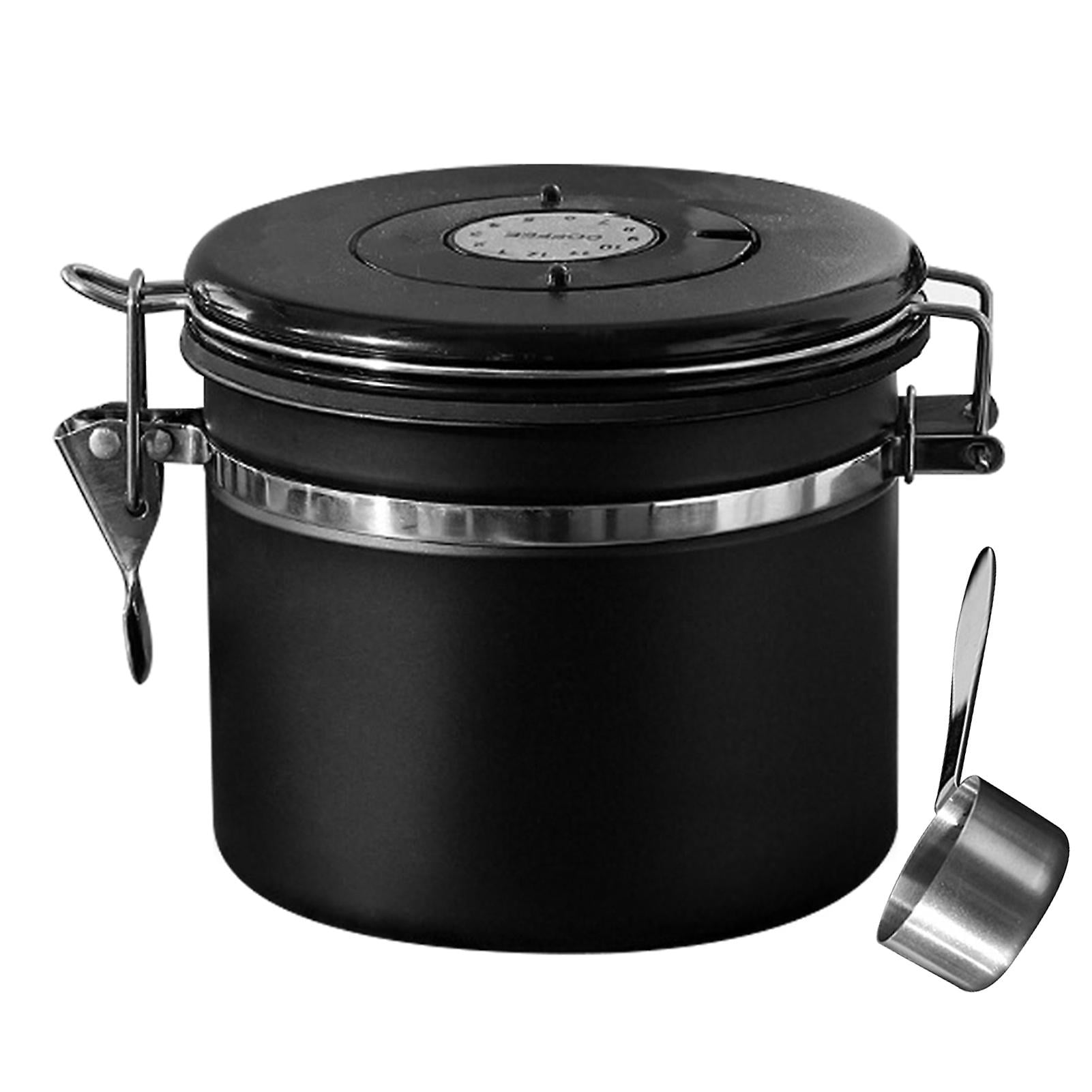 Coffee Canister, Large 22 oz, Stainless Steel Airtight