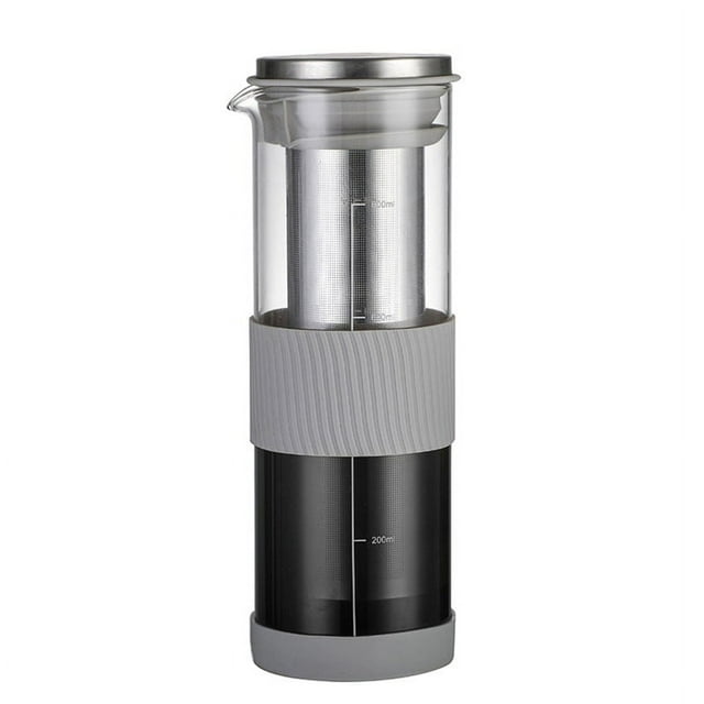 Airtight Cold Brew Coffee Maker & Tea Infuser - 800ml Glass Carafe Pitcher for Iced Brewing,Glass Pot New