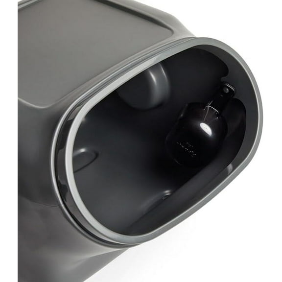 Airtight Dog Storage Container Medium 25 lbs, Plastic Pet Bin with Secure Lid, Stackable Design, Black