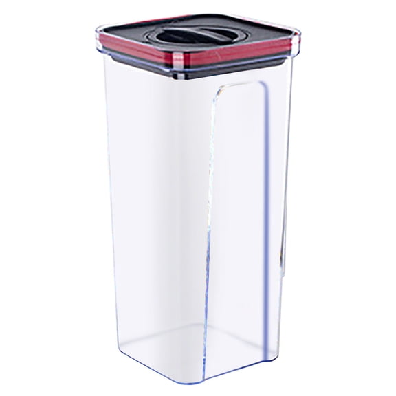 Miyuadkai Storage Tank D, Kitchen Pantry Airtight Seal Dry Storage with Lid Modular Stackable Square Clear Canister for Cereal Sugar Flour Snack Coffee Pasta Container, Storage Tank*1