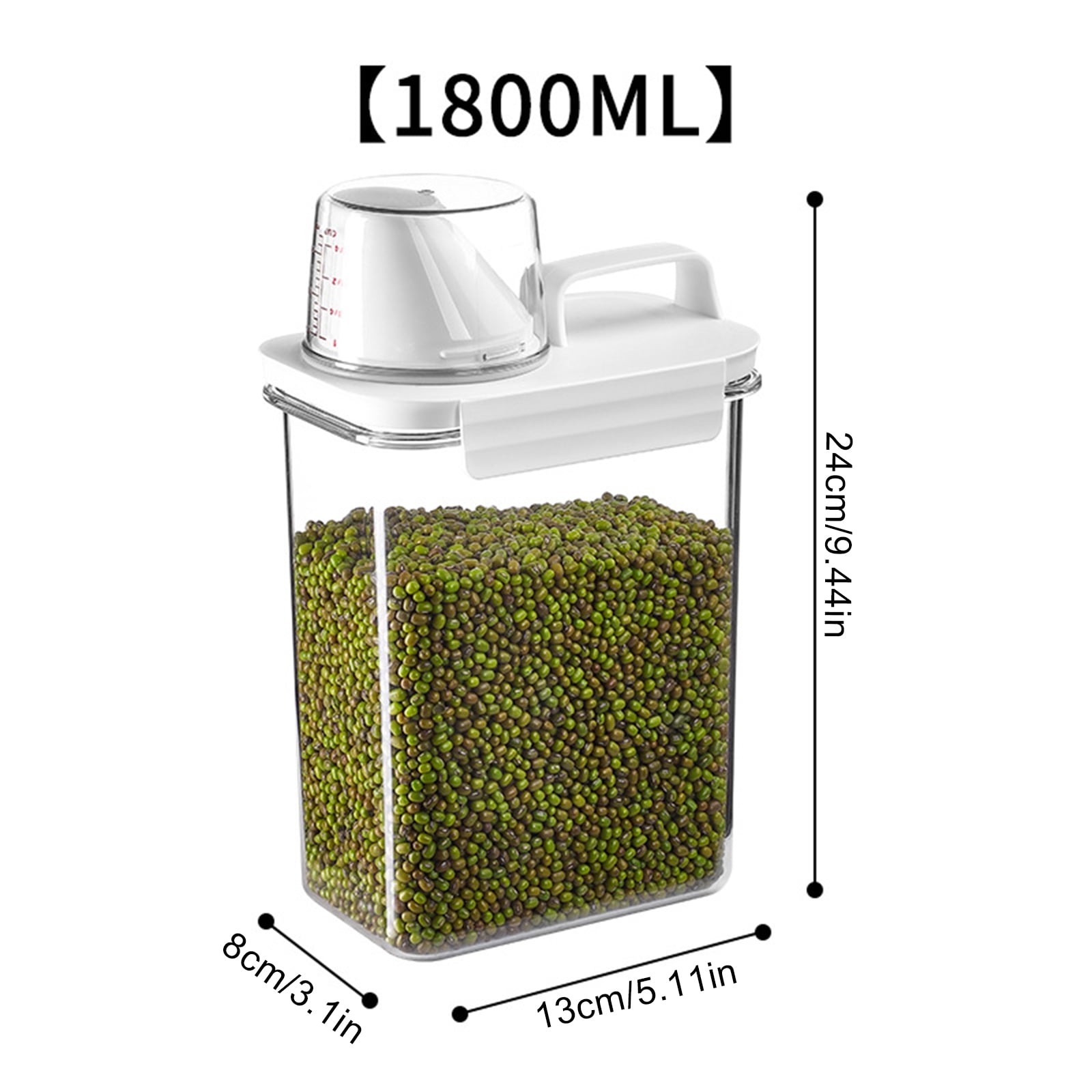 Cheers.US 1.5L/3L Rice Airtight Dry Food Storage Containers, BPA