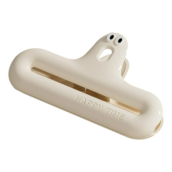 Airtight Food Sealing Clips - Dampproof Kitchen Snack Bag Clips, Heavy Duty Plastic Household Food Storage Clips for Cereal Chips Bread Bags(Beige)