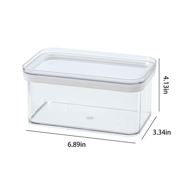 Airtight Food Storage Clear Stackable 5l Food Storage Container Airtight Pet Cereal Bin Pantry Organizer for Snack Pasta Flour with Date Dial Leakproof Lid Clear Cereal Container