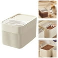 thumbnail image 1 of Airtight Food Storage Container, For Dog Cat and Other Pet Food Storage Bin,White,9 pounds, 1 of 9