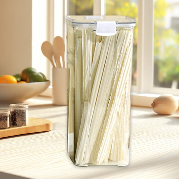 Airtight Food Storage Container for Kitchen Organization – Clear Plastic Canisters with Lids, Perfect for Storing Dry Foods, Snacks, Pantry Essentials – Ideal for Home Chefs and Kitchen Enthusiasts