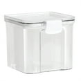 thumbnail image 1 of Airtight Food Storage Container With Lid,Plastic Flour And Sugar Canister With Lid,Rice Canisters For The Kitchen Pantry, Food Storage Containers,Plastic Canisters For Kitchen Storage,Clear, 1 of 9
