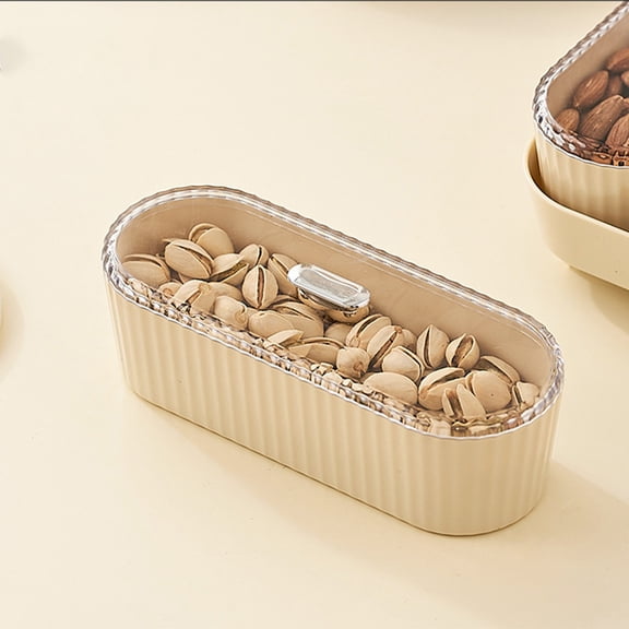 Airtight Food Storage Container Multifunctional Snack and Nut Organizer Box for Kitchen and Desk