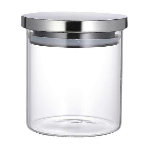 Airtight Food Storage Container Sealed Glass Jar For Dry Fruits Grain Spice Snacks Transparent 95x100 Mm Moistureproof 1Pack