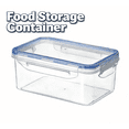 thumbnail image 1 of Airtight Food Storage Container Set | Transparent Plastic Kitchen Canisters with Locking Lids | Stackable Dry Food Organizer for Pantry Refrigerator & Freezer, 1 of 8