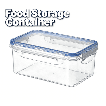 Airtight Food Storage Container Set | Transparent Plastic Kitchen Canisters with Locking Lids | Stackable Dry Food Organizer for Pantry Refrigerator & Freezer